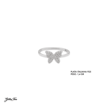 ANILLO MARIPOSA BRILLO