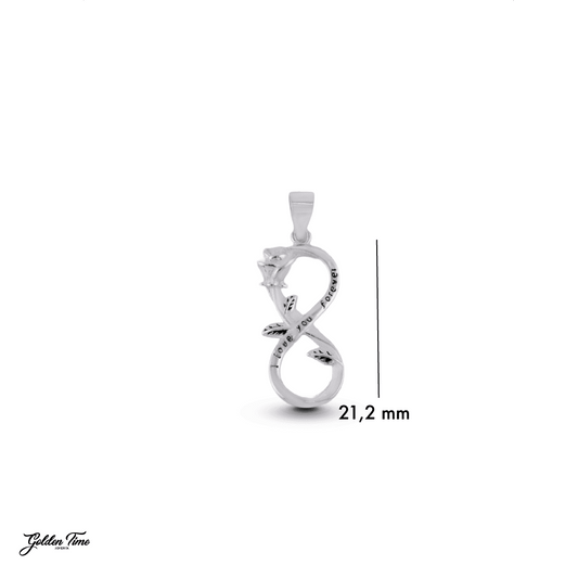 DIJE ROSA INFINITA