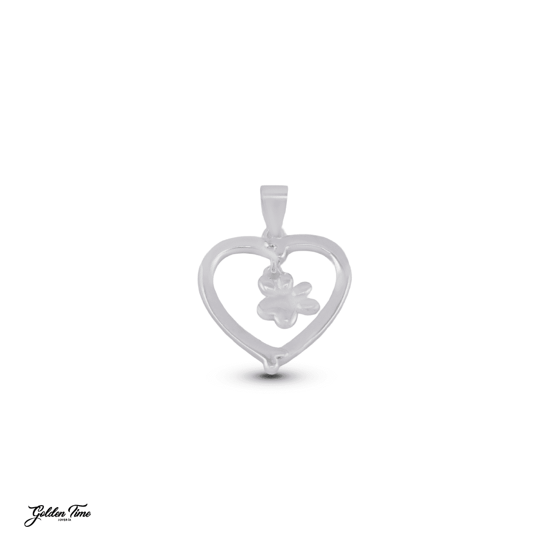 DIJE CORAZÓN HUELLA SUSPENDIDA