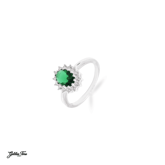 ANILLO FLOR VERDE
