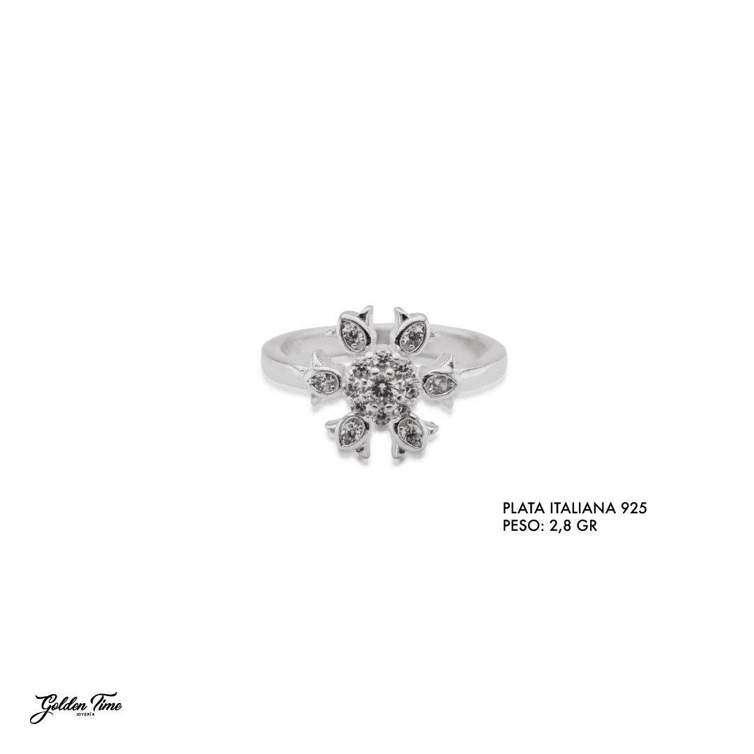 ANILLO FLOR DESTELLO