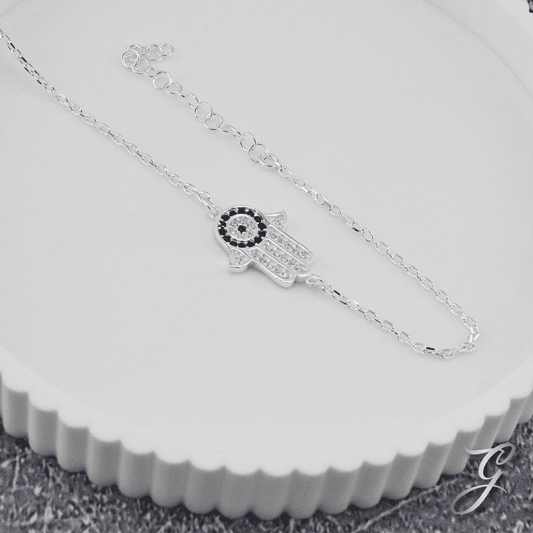 PULSERA PLATA HAMSA