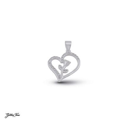 DIJE CORAZÓN ROSA