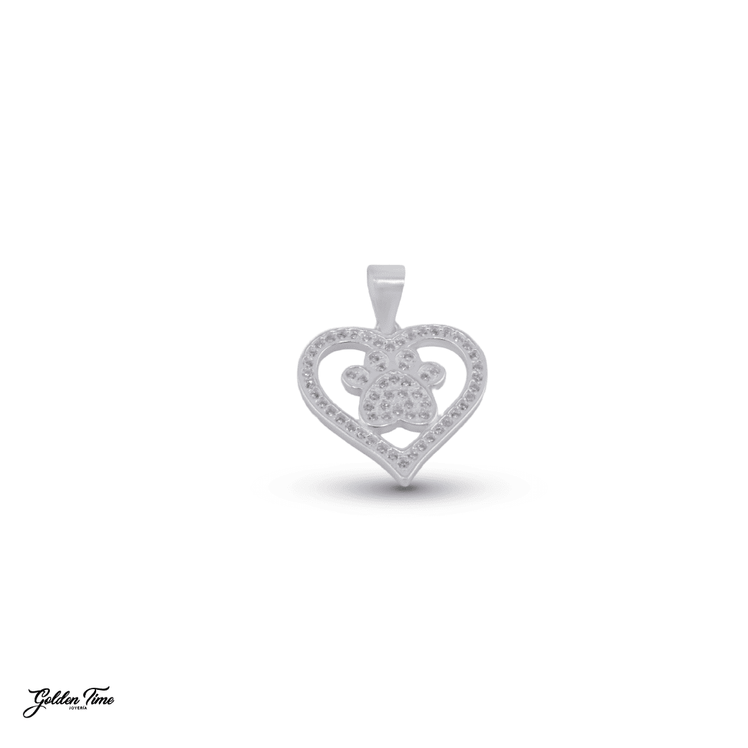DIJE CORAZÓN HUELLA