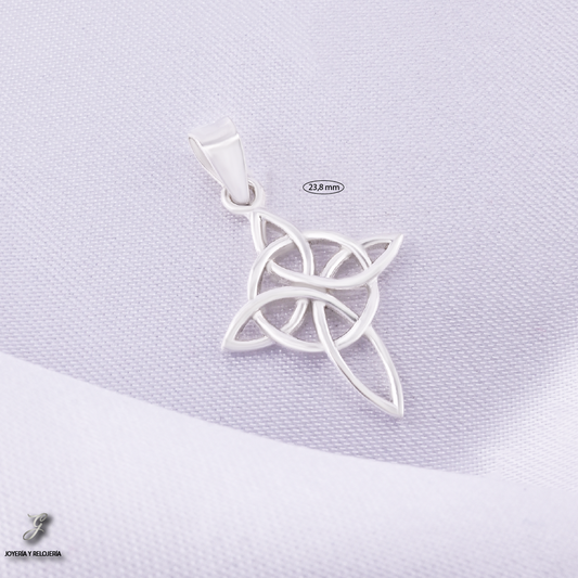 DIJE CRUZ NUDO DE BRUJA