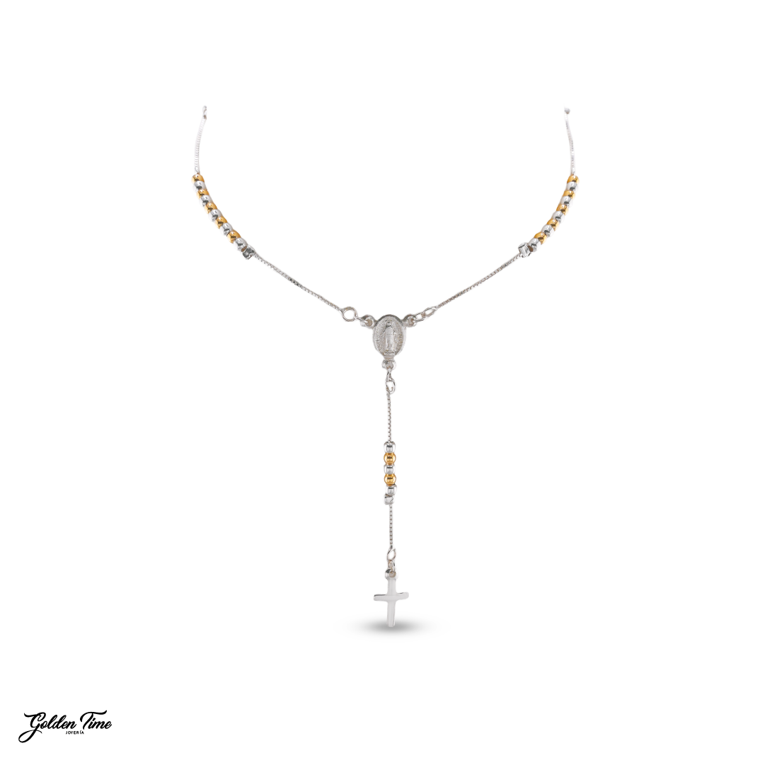 CAMANDULA ORO Y PLATA