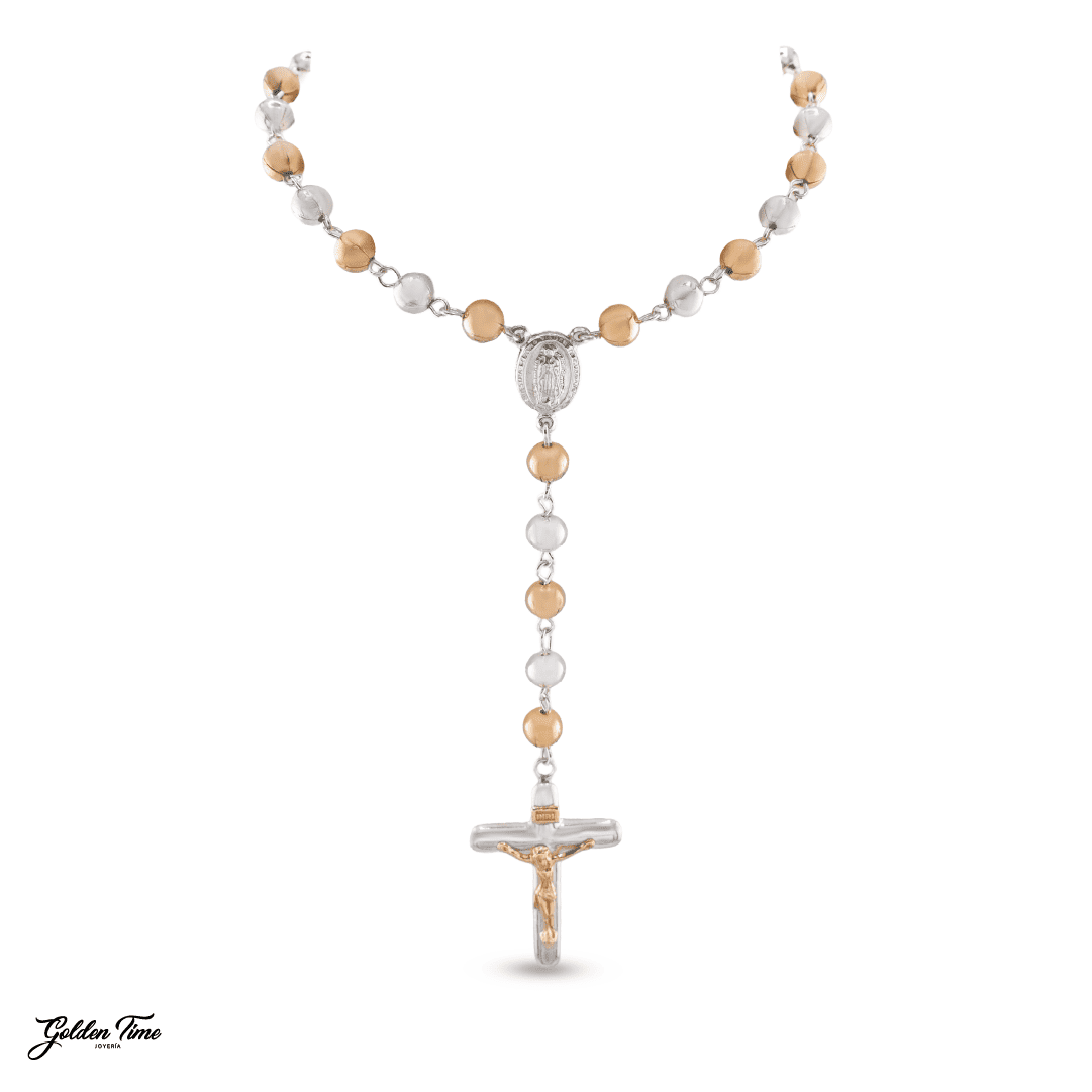 CAMANDULA ORO Y PLATA