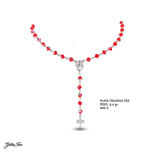 CAMANDULA MURANO ROJO