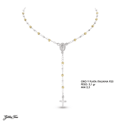 CAMANDULA ORO Y PLATA