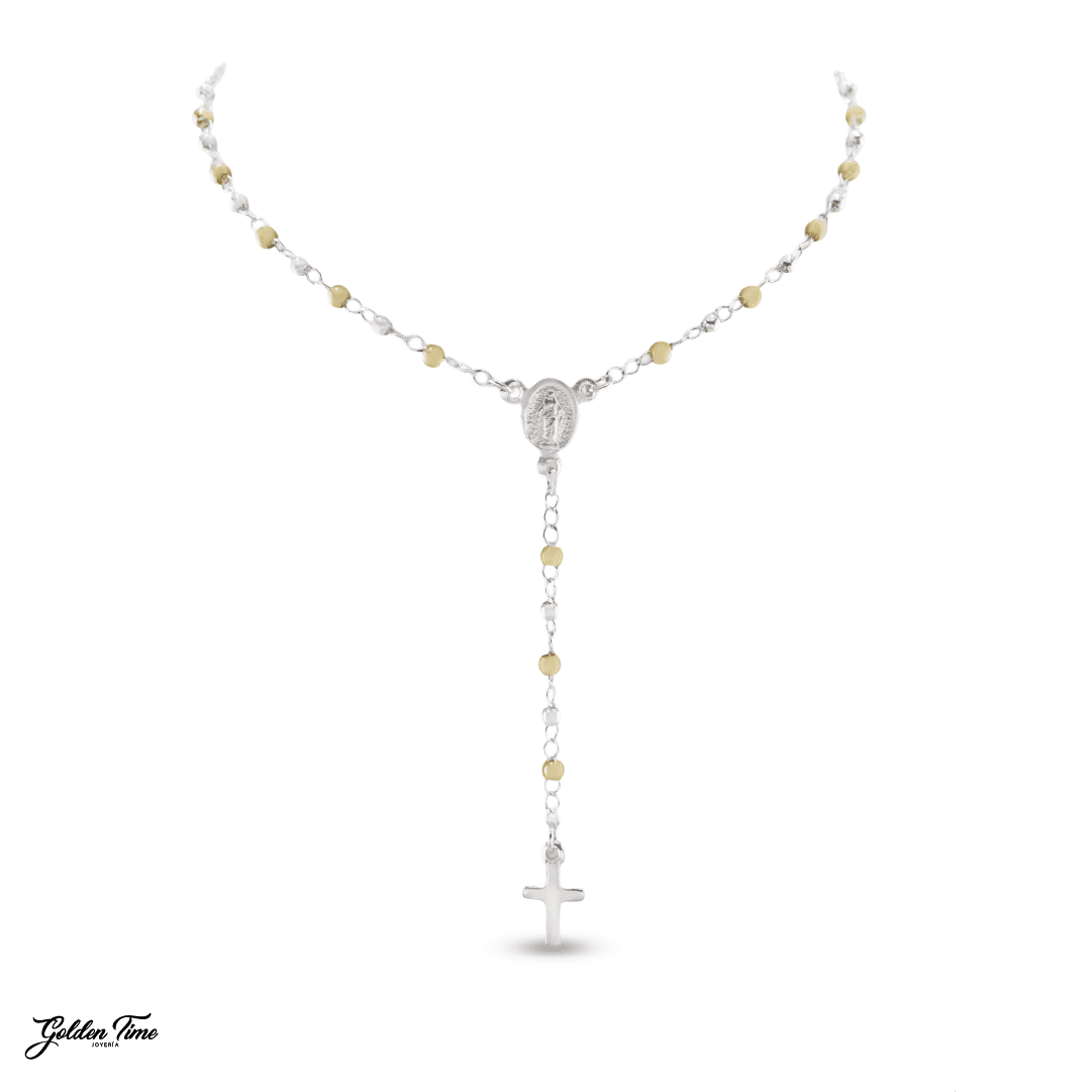 CAMANDULA ORO Y PLATA