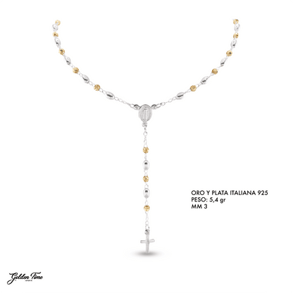 CAMANDULA ORO Y PLATA