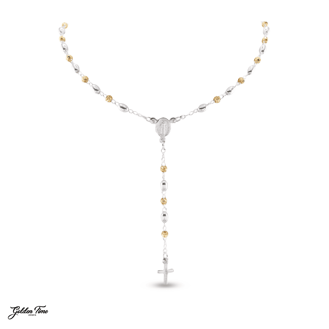 CAMANDULA ORO Y PLATA