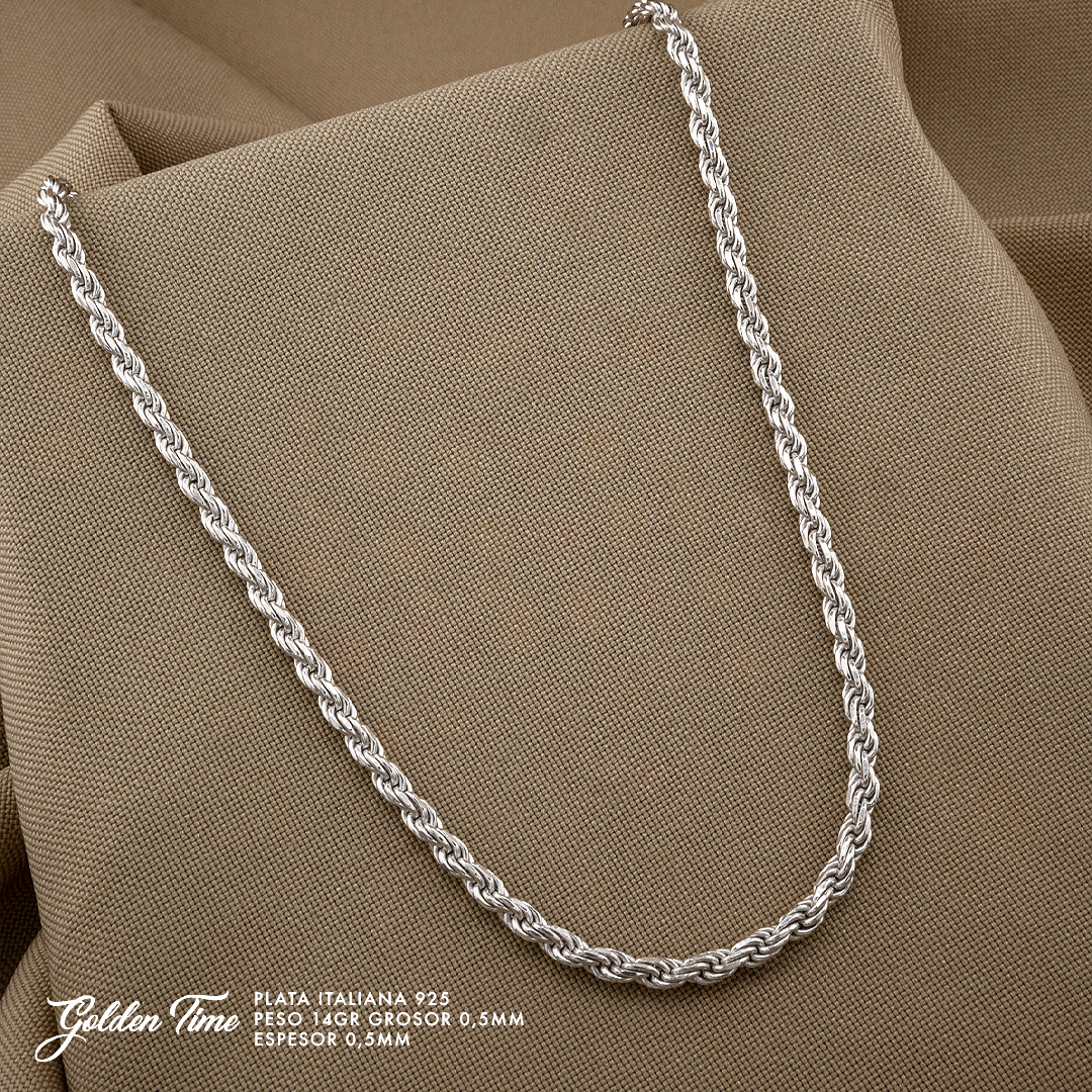 CADENA TEJIDO LAZO 14gr/50cm