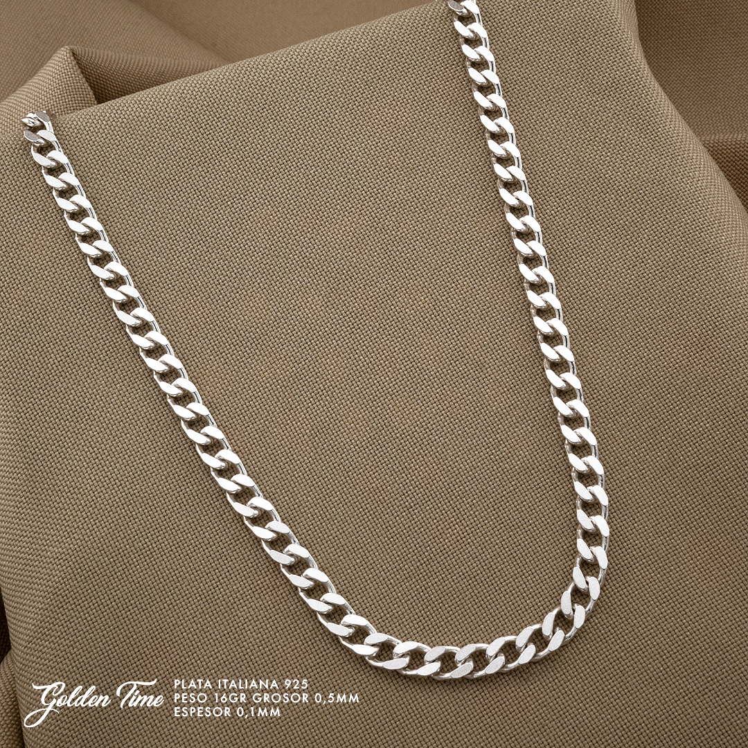 CADENA TEJIDO CUBANO 16gr/50cm