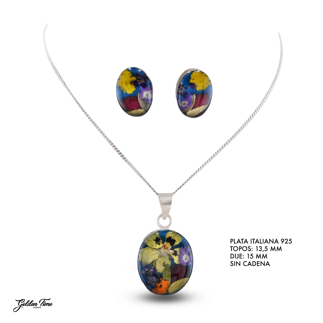 JUEGO FLORES CRISTALIZADAS