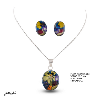 JUEGO FLORES CRISTALIZADAS