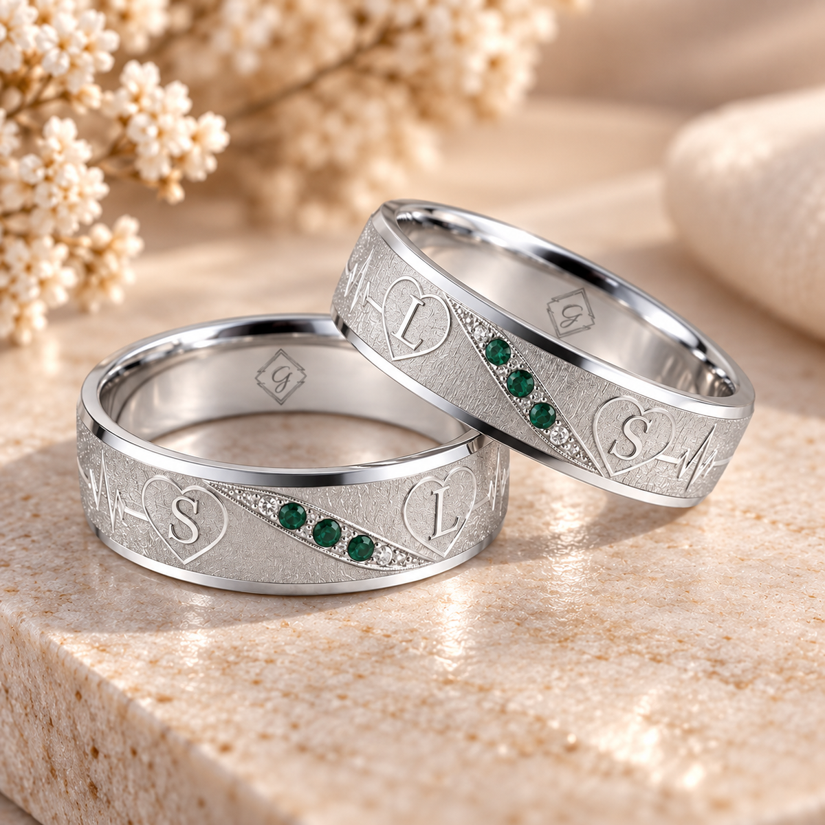 SET DE 2 ARGOLLAS PLATA 21