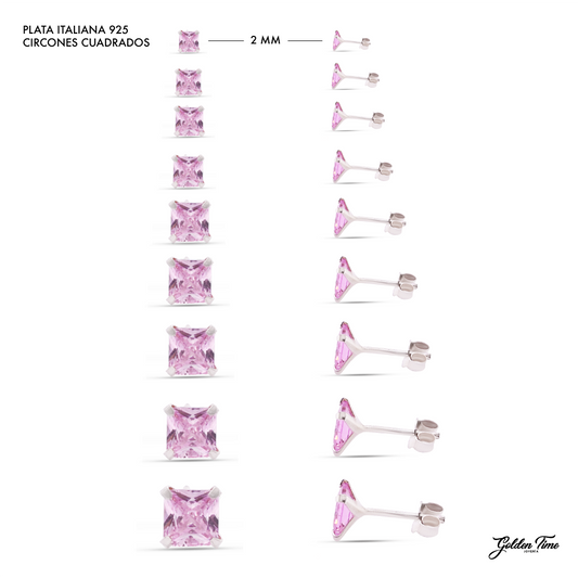 CIRCONES CUADRADOS ROSADOS