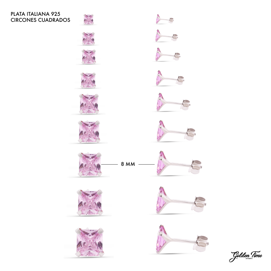 CIRCONES CUADRADOS ROSADOS