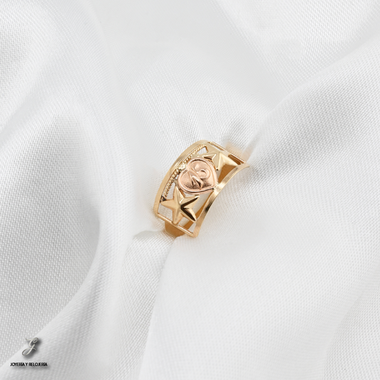 ANILLO QUINCEAÑERA CORAZÓN ESTELAR