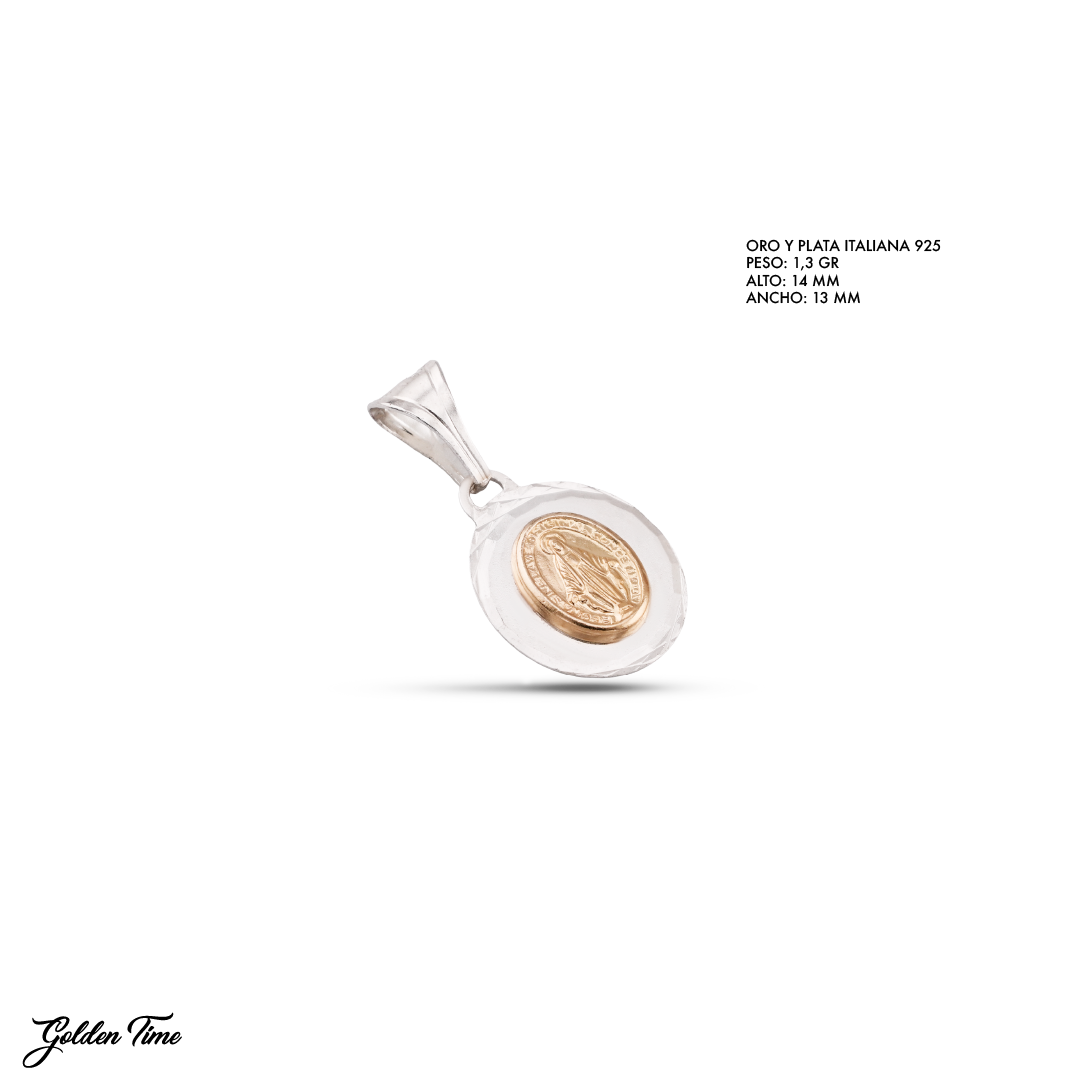 DIJE MILAGROSA PLACA MINI