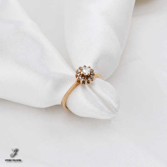 ANILLO FLOR DE DIAMANTES