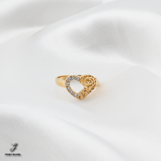 ANILLO QUINCEAÑERA ROSA ETERNA