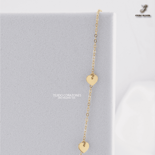CADENA ESENCIAL CORAZONES ROLO