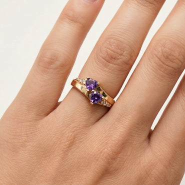 ANILLO AMATISTA REAL