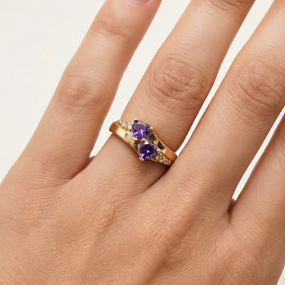 ANILLO AMATISTA REAL