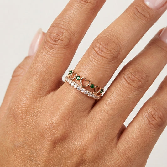 ANILLO CORAZÓN REAL