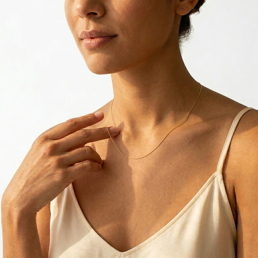 CADENA VENECIANA PESO 2,3 GR 50 CM 0,7 MM