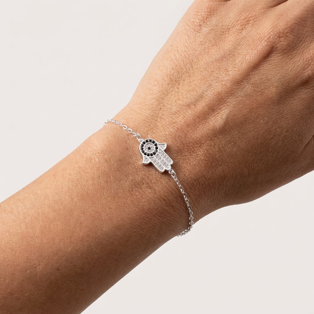 PULSERA PLATA HAMSA