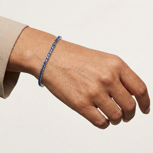 PULSERA TENNIS SAPPHIRE NIGHT