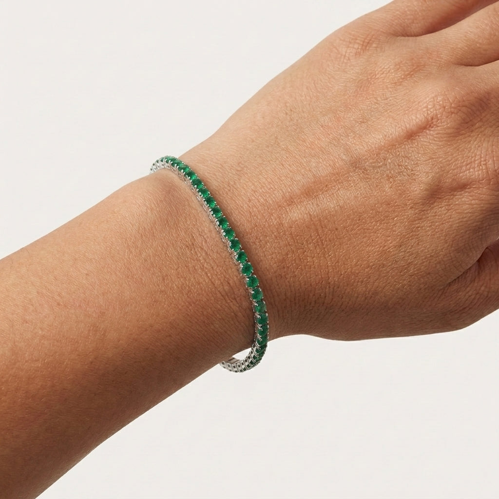 PULSERA TENNIS VIBRANT GREEN