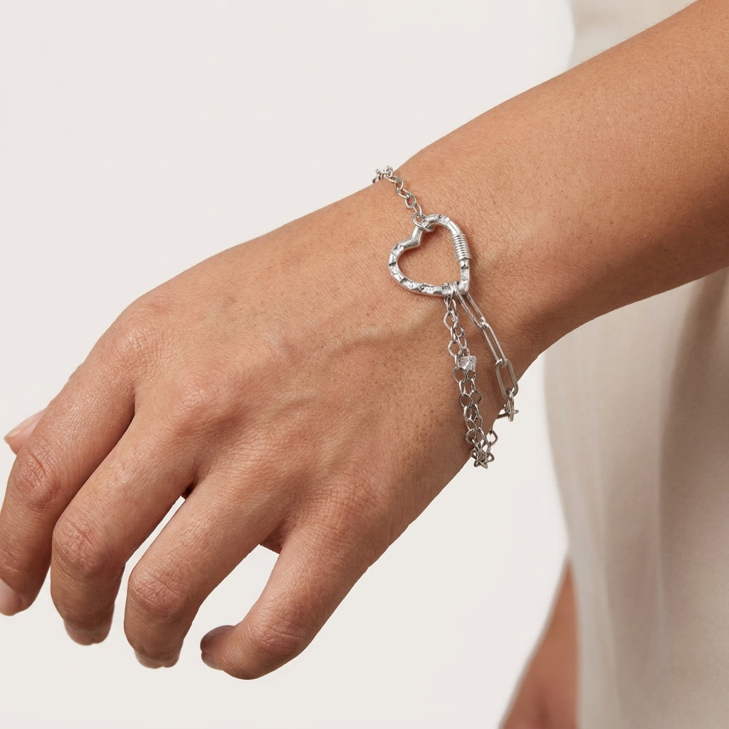 PULSERA CORAZÓN REAL