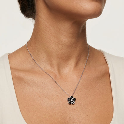 CADENA AURA FLOR NEGRA