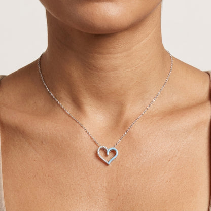 CADENA CORAZÓN ETERNO BLANCO
