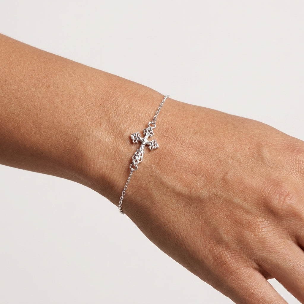 PULSERA CRUZ ÁUREA