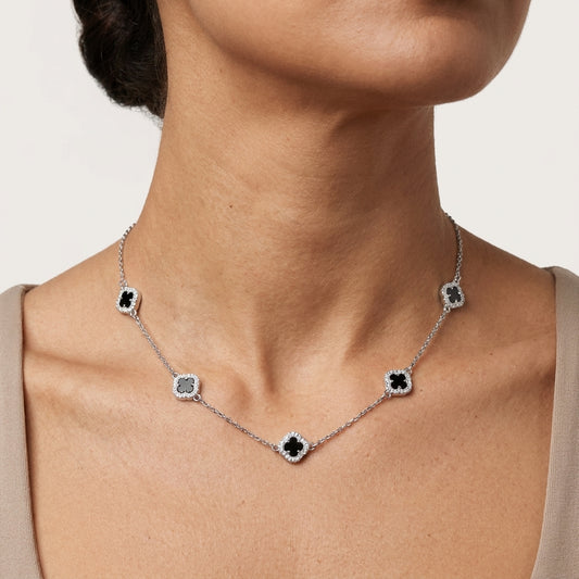COLLAR MULTI-TRÉBOL ONIX PRESTIGE